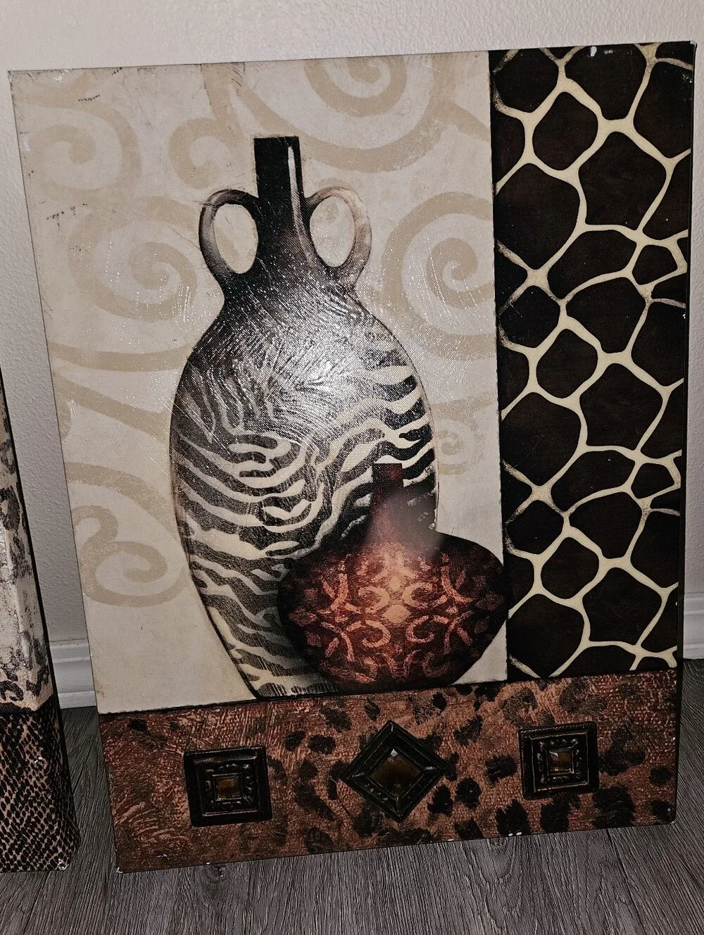 Neutral Decorative Vase Canvas Wall Art